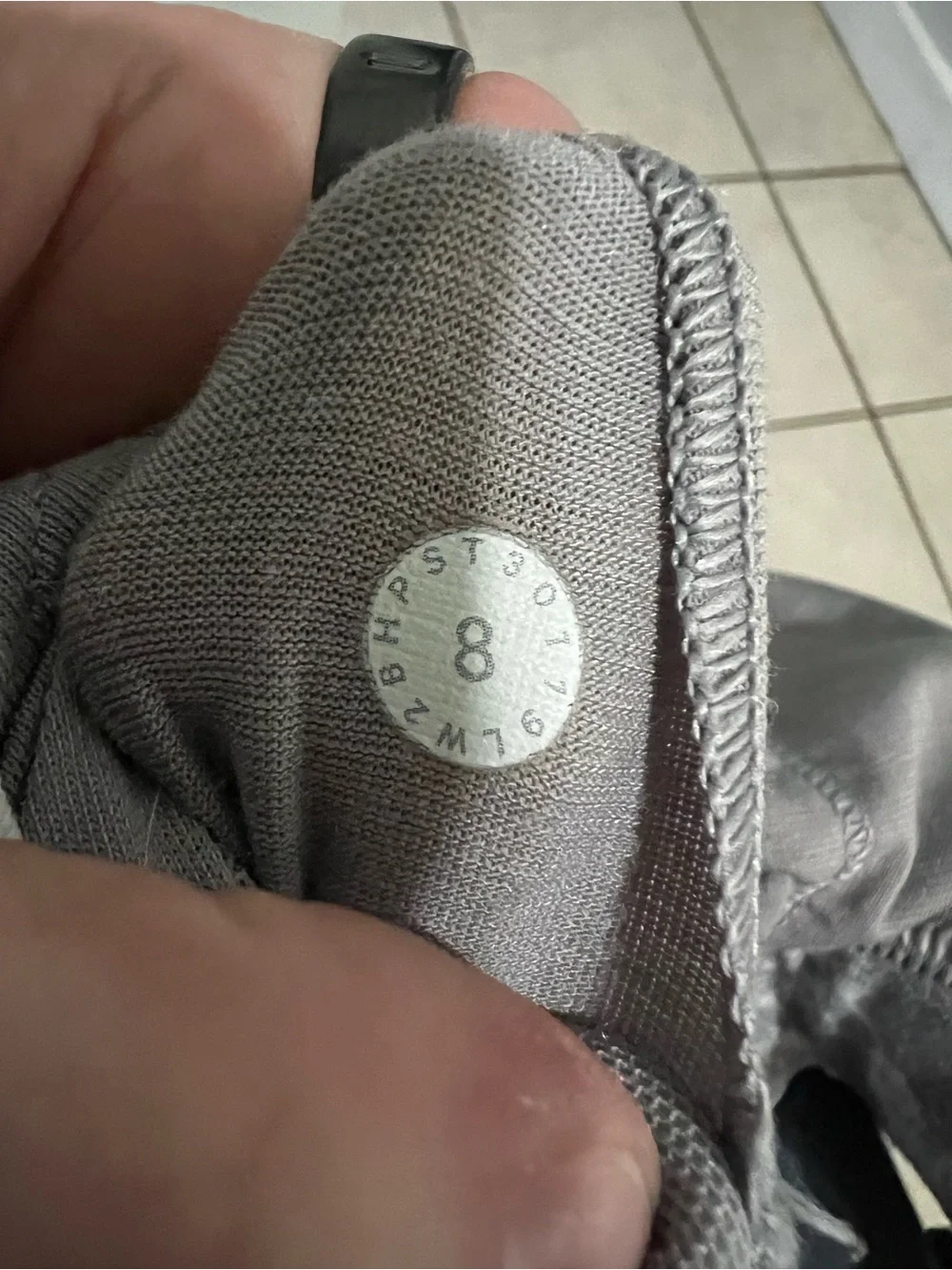 lululemon athletica Marble Gray Strappy-Back Sports Bra
